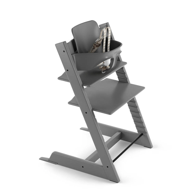 Tripp Trapp Bundle High Chair In Storm Grey