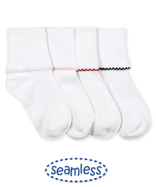 Seamless Tatted Edge Sock