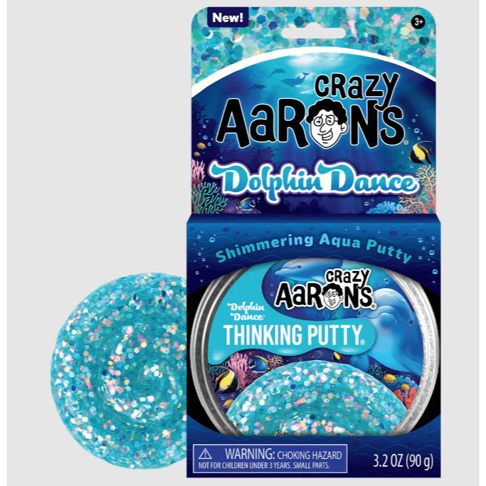 Dolphin Dance - Full Size 4" Thinking Putty Tin
