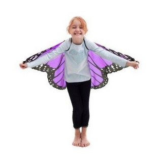 Dreamy Dress Up Purple Monarch Butterfly Wings With Glitter