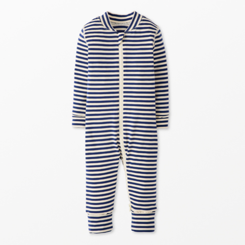 Baby Striped 2-Way Zip Sleeper in Hannasoft