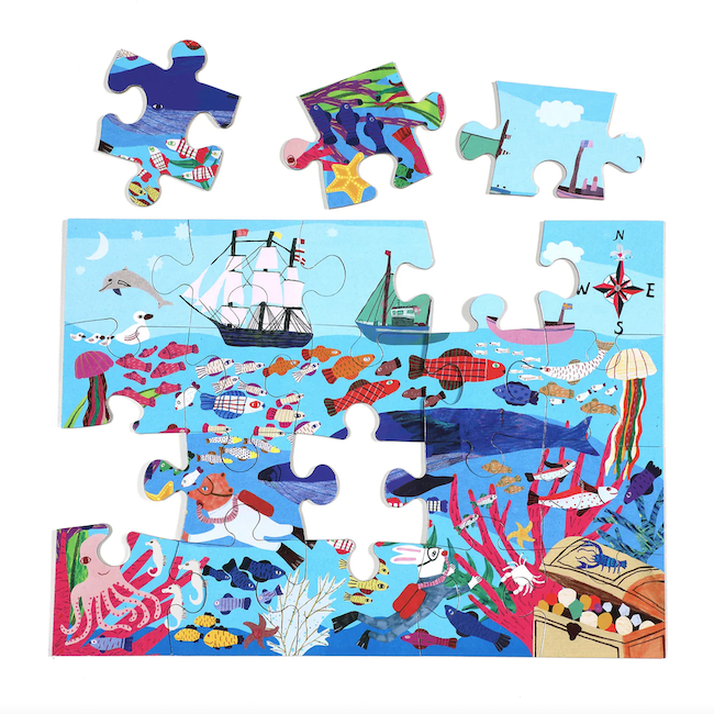 Sea Exploration 20 Piece Big Puzzle