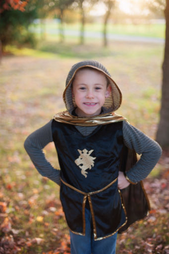 Gold Knight Tunic With Cape & Crown