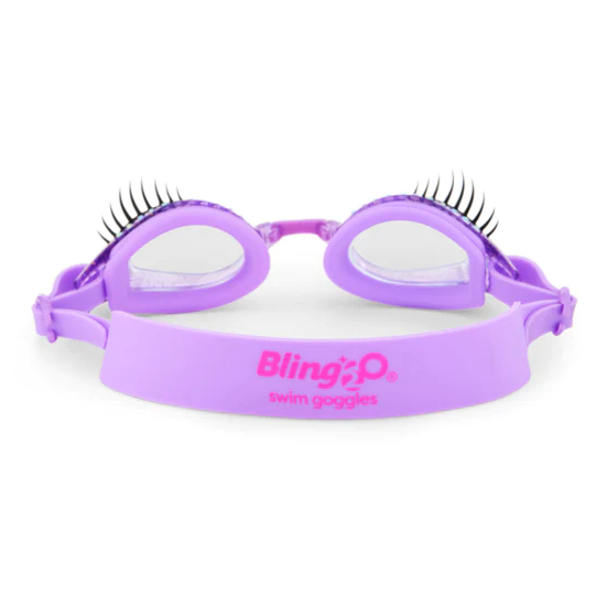 Purple Nail Polish Splash Lash Swim Goggles
