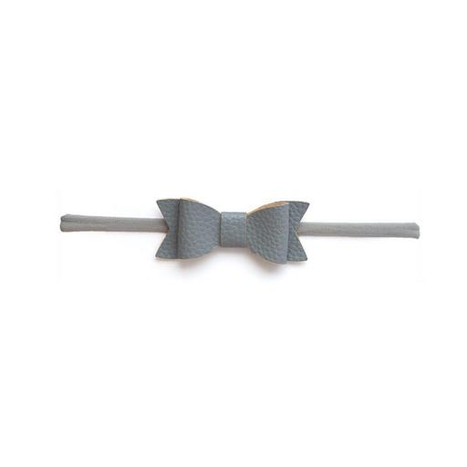 Skinny Leather Bow Tie Headband