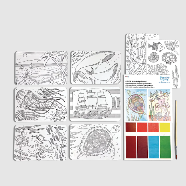 Scenic Hues D.I.Y. Watercolor Art Kit - Ocean Paradise