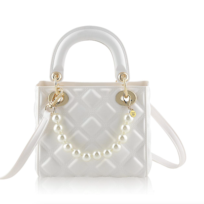 Pearl Quilted Jelly Kids Handbag