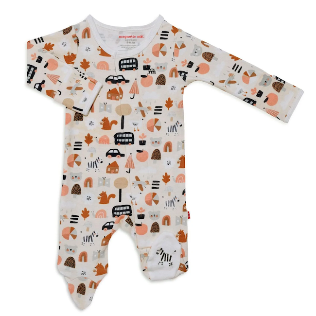 Variety Society Organic Cotton Magnetic Footie