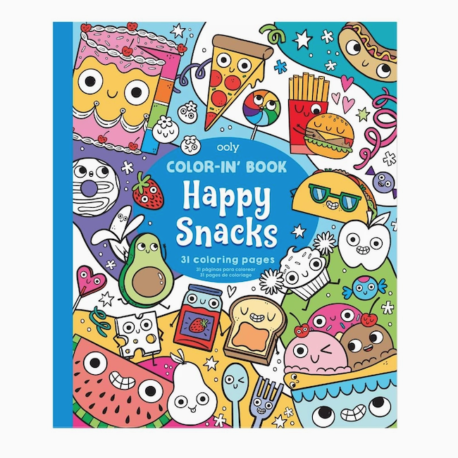 Happy Snacks Color-in Book