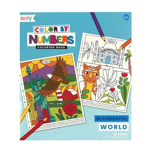 Color By Numbers Coloring Book - Wonderful World