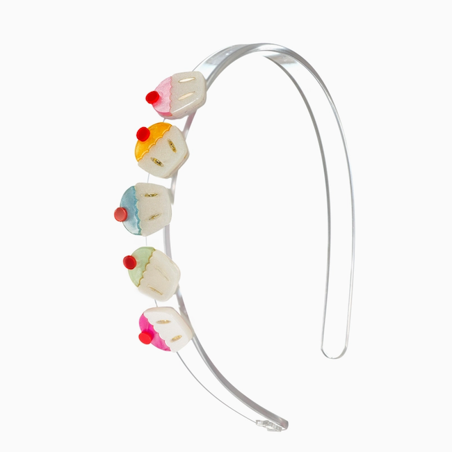 MIni Rainbow Cupcakes Headband
