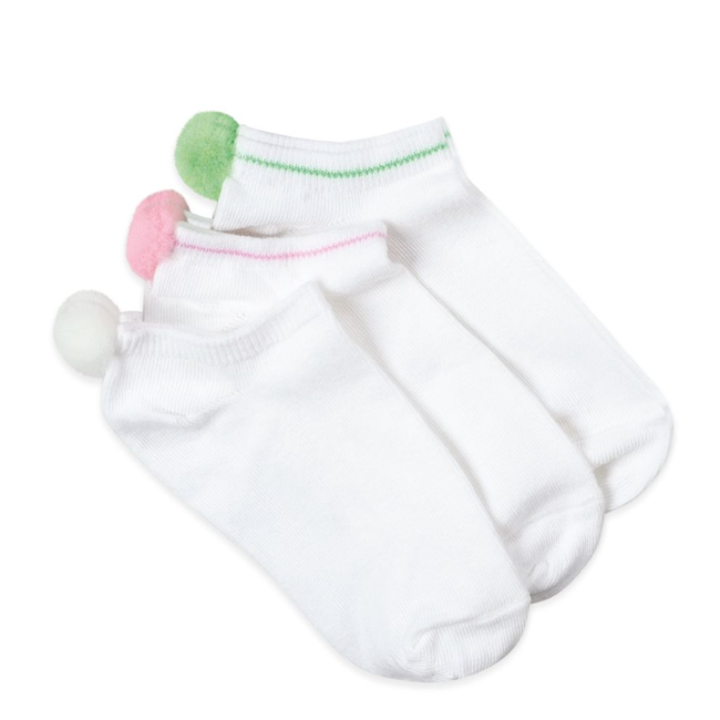 Smooth Toe Pom Pom Socks