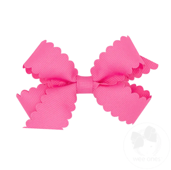 Mini Scalloped Edge Bow