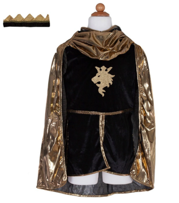 Gold Knight Tunic With Cape & Crown