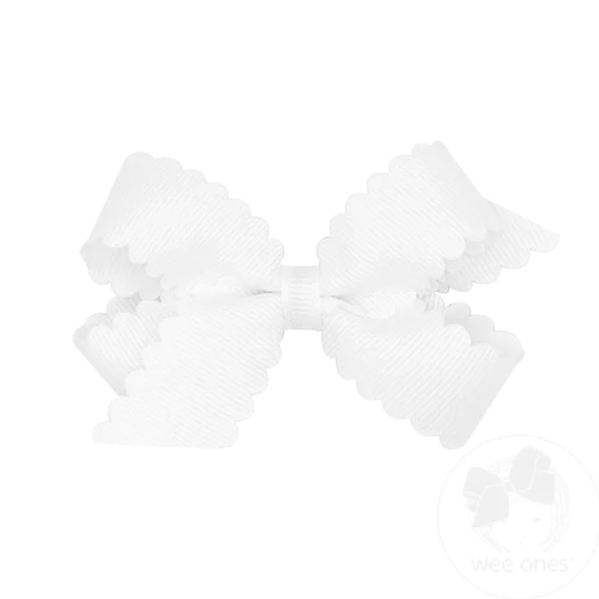 Mini Scalloped Edge Bow