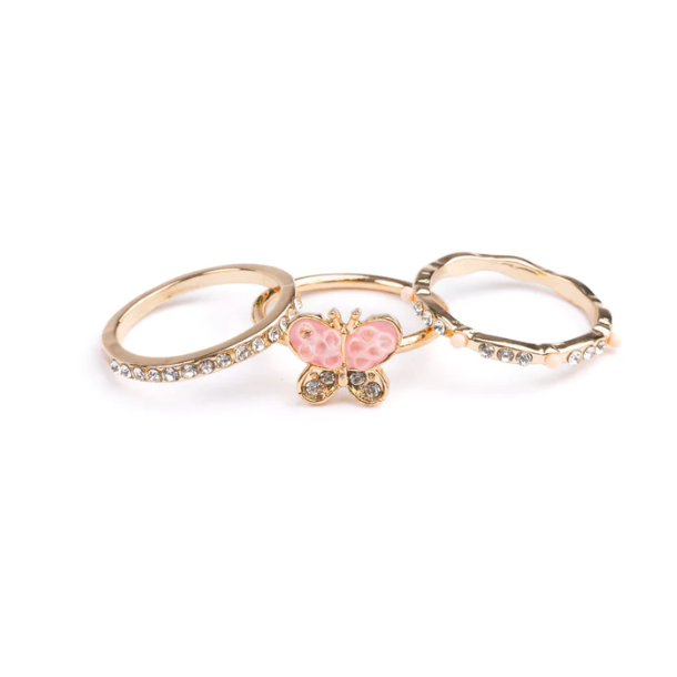 Boutique Chic Butterfly Garden Rings