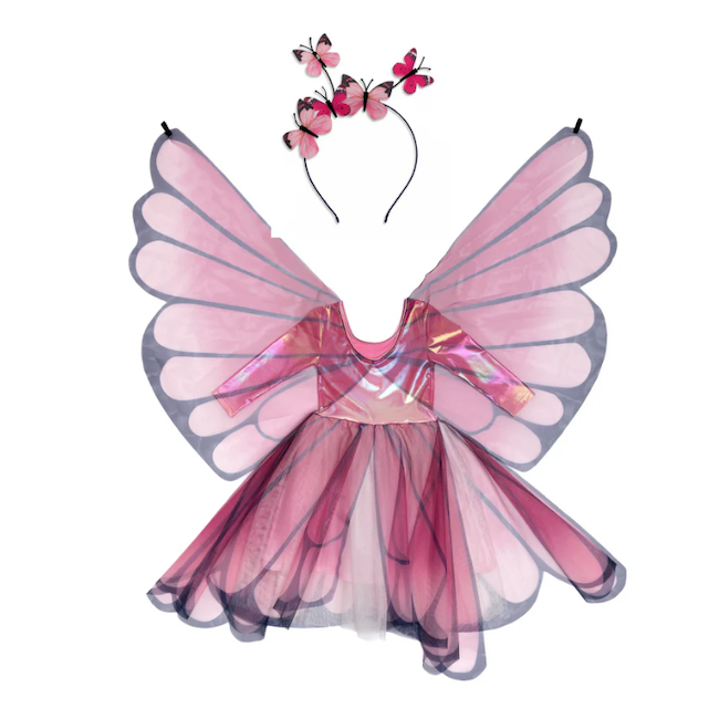 Butterfly Twirl Dress with Wings