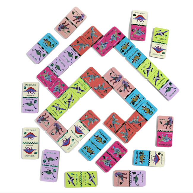 Shiny Dinosaur Dominoes