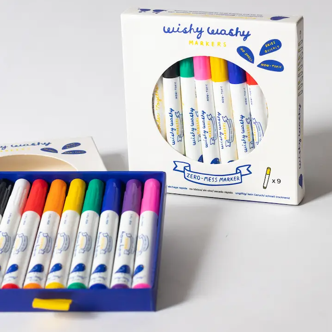 Wishy Washy Markers / Set Of 9 Assorted Colors