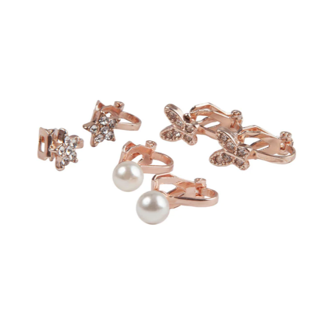 Boutique Dazzle Clip On Earrings