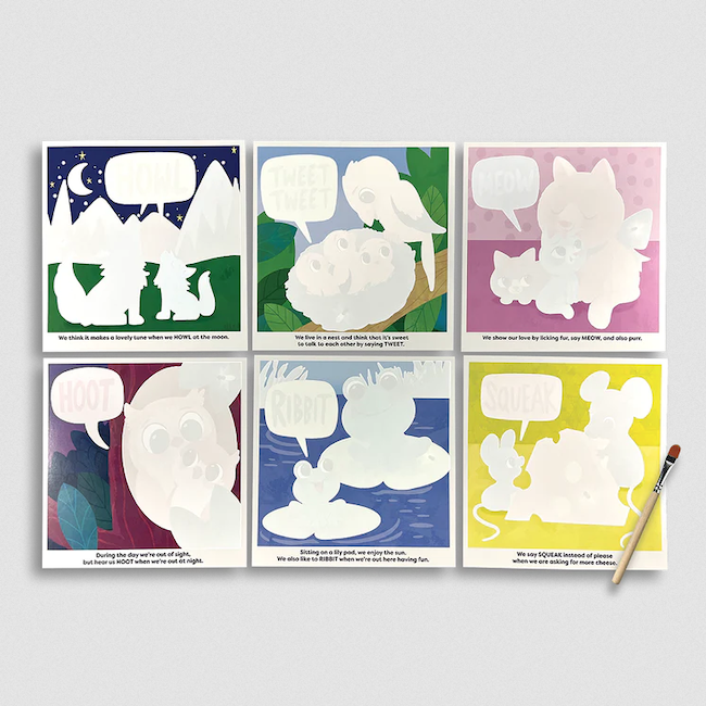 Water Amaze Water Reveal Boards - Baby Animals