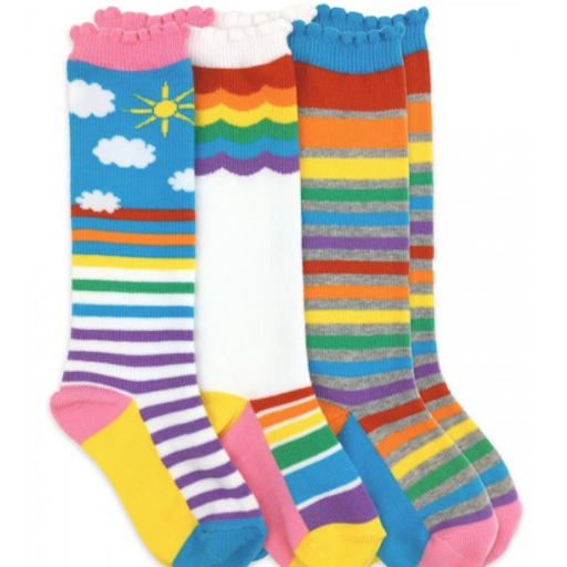 Rainbow Knee Socks
