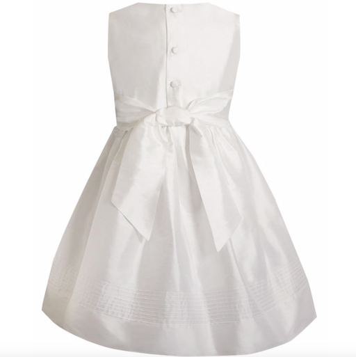Timeless Silk Below Knee Girls Dress