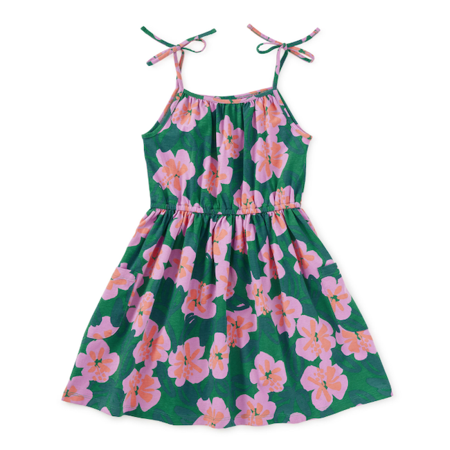 Tie Shoulder Twirl Dress