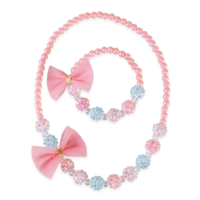 Think Pink Necklace And Bracelet Set