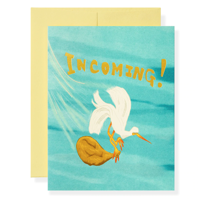 Stork Greeting Card