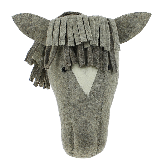 Natural Grey Horse Head