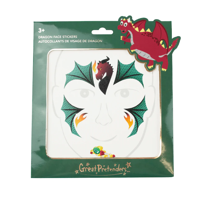 Dinosaur Face Stickers
