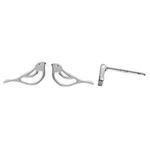 Sterling Silver Bird Stud Earring