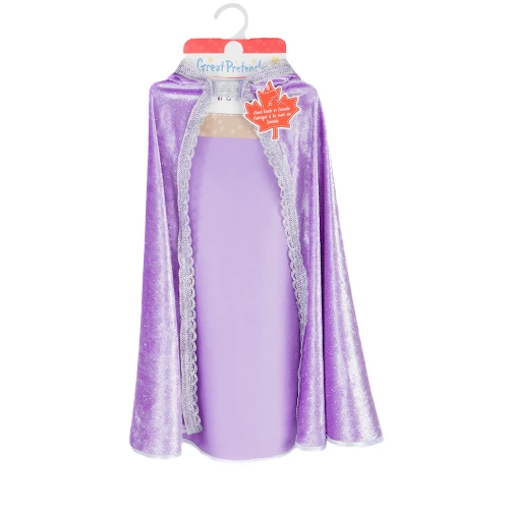 Diamond Sparkle Cape, Lilac, Size 3-4