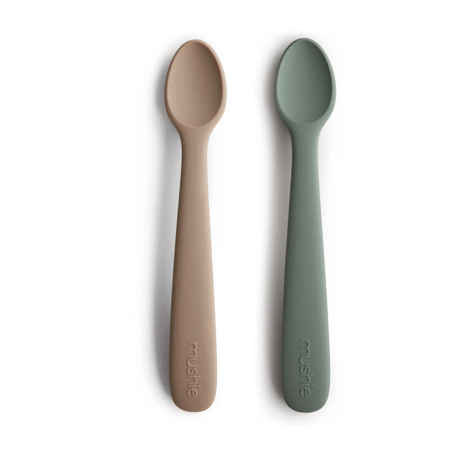 Silicone Feeding Spoons In Dried Thyme / Natural