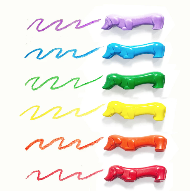 Pawsome Pups Dog Crayons - Set of 6