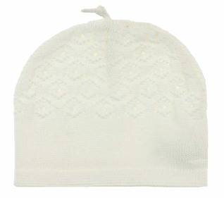 ANGEL DEAR POINTELLE HAT 6-12M