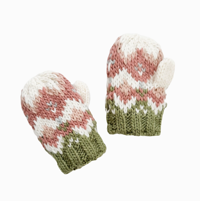 Fairisle Knit Mittens