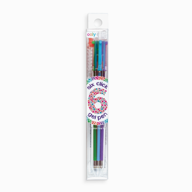Six Click Colored Gel Pen - Classic (1 Pack) - +6 years