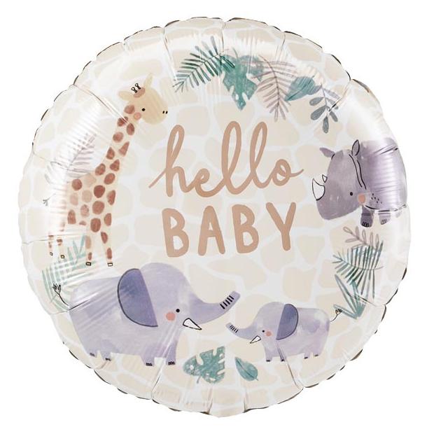 Jungle Hello Baby 17" Balloon