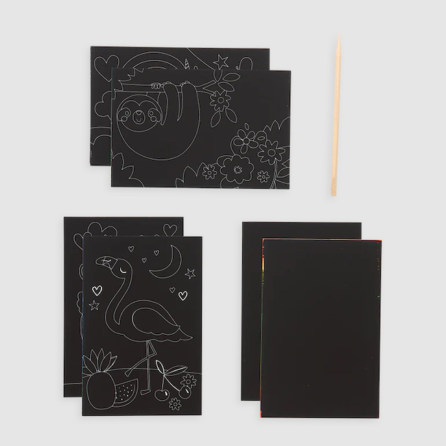 Funtastic Friends Scratch And Scribble Mini Scratch Art Kit