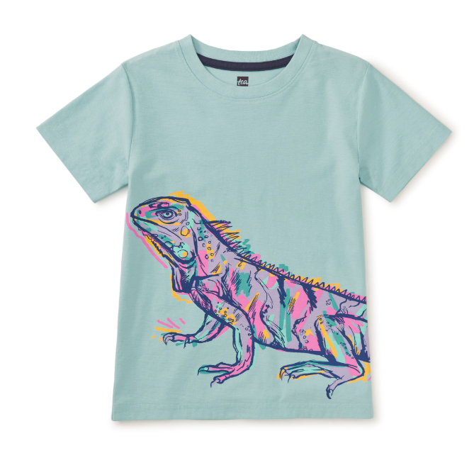 Graffiti Iguana Graphic Tee