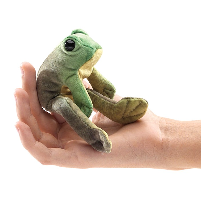 Mini Sitting Frog Finger Puppet