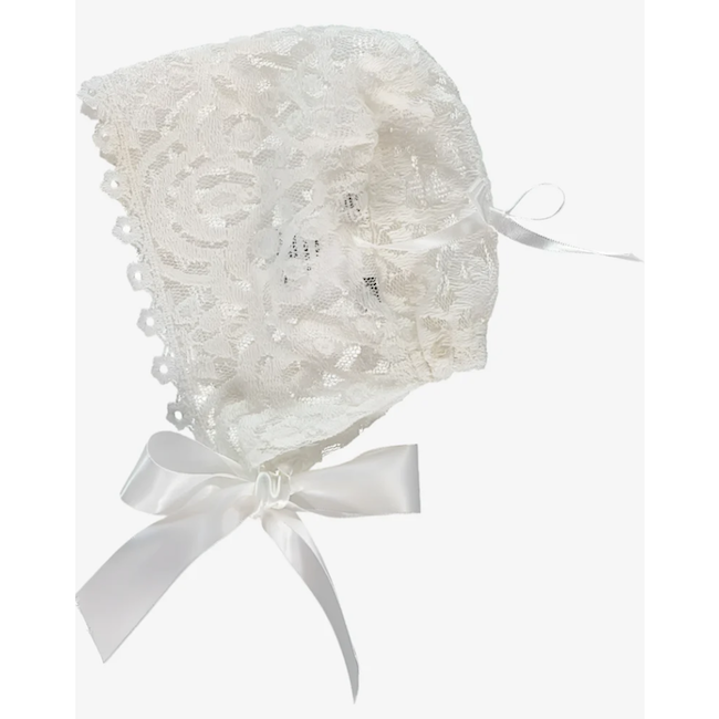 Elegant Lace Baby Girl Bonnet