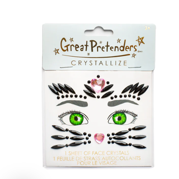 Face Crystals - Black Cat