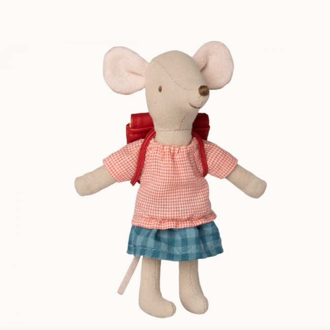 Tricycle Mouse,Big Sister With Bag - Red