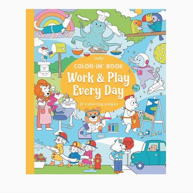 Work And Play Every Day Coloring Book