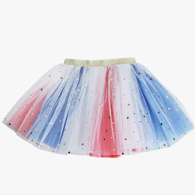 Red, White And Blue With Stars Tutu