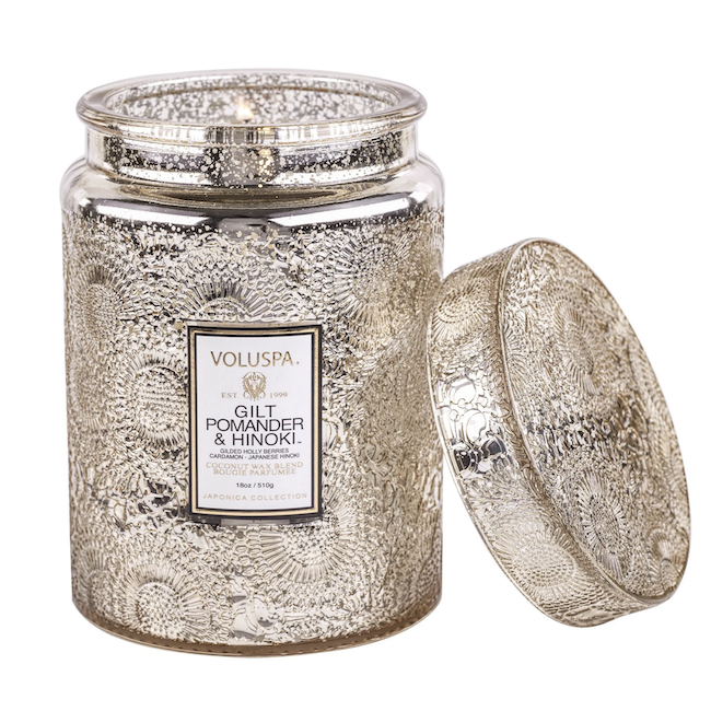 Gilt Pomander & Hinoki Large Jar Candle