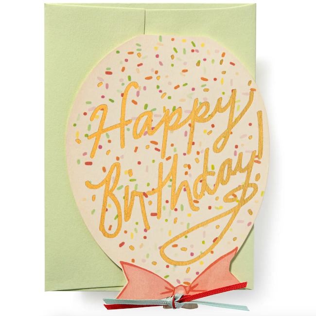 Happy Birthday Balloon Greeting Card